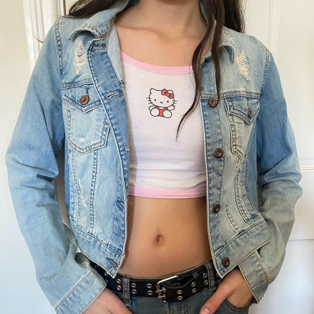 Forever 21 Light Blue Jean Jacket